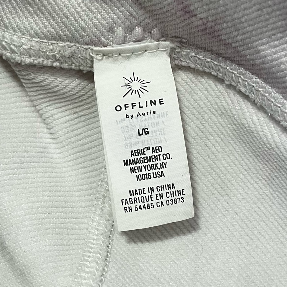 Aerie offline pink/purple 7/8 length tie dye leggings size large - Picture 10 of 11